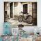Designart - Bicycle with Shopping Bag - Landscape Photo Framed Canvas Art Print